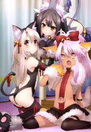 catgirl chloe_von_einzbern fate fatekaleid fatekaleid_liner_prisma_illya female illyasviel_von_einzbern kuro_von_einzbern loli miyu_edelfelt tagme young // 4090x5911 // 2.2MB