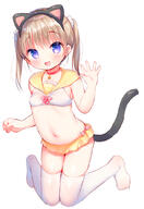 1_female animal_ears blonde_hair breasts choker danbooru danbooru-safebooru doodle ears fangs female female_only full_body loli looking_at_viewer medium_hair navel nekomimi original_character pixiv_72838516 pixiv_7367 ranranruu safebooru smile solo solo_female stomach tail thigh-highs usashiro_mani violet_eyes yellow_sailor_collar young うさ城まに ねこねこ // 685x1000 // 297.0KB