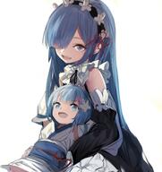 10s 2girls 645046276 alternate_hair_color blue_eyes blue_hair detached_sleeves female hair_ornament if_they_mated japanese_clothes kimono long_hair maid mature mother_and_daughter multiple_females natsuki_spica older pixiv_57494213 ran ran_(pixiv2957827) rem rem_(zero) safe short_hair short_kimono sketch spoilers what_if x_hair_ornament zero_kara_hajimeru_isekai_seikatsu カララギルート スピカ ナツキ・レム レム レム(リゼロ) // 671x712 // 415.9KB