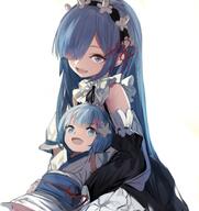 10s 2_females 645046276 alternate_hair_color blue_eyes blue_hair detached_sleeves female hair_ornament if_they_mated japanese_clothes kimono long_hair maid mature mother_and_daughter multiple_females natsuki_spica older pixiv_57494213 ran ran_(pixiv2957827) rem rem_(zero) safe short_hair short_kimono sketch spoilers what_if x_hair_ornament zero_kara_hajimeru_isekai_seikatsu カララギルート スピカ ナツキ・レム レム レム(リゼロ) // 671x712 // 415.9KB