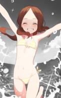 1_female 2 ^_^ arms_up bangs barefoot beach bikini brown_hair commentary_request doremi doremi4704 explicit eyes_closed fate fategrand_order female flat_chest front-tie_bikini front-tie_top grin kemono_friends korean_commentary leonardo_da_vinci_(fategrand_order) leonardo_da_vinci_(rider)_(fate) loli lolibooru lolibooru.moe long_hair navel nsfw outdoors outstretched_arm outstretched_arms parted_bangs pixiv_3560527 raised_leg safe side-tie_bikini sidelocks smile solo splashing spot_color standing standing_on_one_leg striped_bikini striped_pattern swimsuit wading yellow_bikini younger ぐだ子 らくがき シコビロコウ ハシビロコウ(けものフレンズ) // 539x856 // 303.6KB