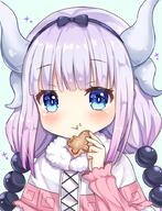 10s 1_female arthropod atfbooru.ninja beads biscuit blue_eyes butterfly child cookie dragon_girl dress eating female food hair_beads hair_ornament hair_tie hairband horns insect kanna kanna_kamui kobayashi-san_chi_no_maidragon lolibooru.moe long_hair mature miss_kobayashi's_dragon_maid pink_hair ribbon safe solo sunameri_(pixiv3564245) tied_hair twintails upper_body very_long_hair young すなめり カンナちゃん カンナカムイ // 700x913 // 572.0KB