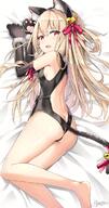 10s 1_female animal_ears animal_tail ass back_cutout back_opening bare_shoulders barefoot bell black_gloves black_leotard blonde_hair blush breasts brown_hair butt_crack cat_ears cat_tail cowboy_shot dangerous_beast_(illya) ears elbow_gloves fake_animal_ears fake_tail fate fatekaleid fatekaleid_liner_prisma_illya fatestay_night feet female gloves hair_bell hair_ornament hair_ribbon illyasviel_von_einzbern jingle_bell kemonomimi_mode leotard light_brown_hair lolibooru lolibooru.moe long_hair looking_at_viewer looking_back lying mature on_side open_mouth paw_gloves paws pink_eyes posterior_cleavage prisma_illya red_eyes red_ribbon ribbon rin_yuu small_breasts solo tail tail_bell tail_ribbon two_side_up white_hair_ornament ビーストイリヤ リン☆ユウ 横臥 // 614x1173 // 704.0KB