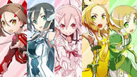 10s 5_females 5girls absurd_resolution absurdres armor armpits arms_up art black_hair blonde_hair bodysuit bow bowtie breasts brown_eyes brown_hair bunbun collarbone d dress female gauntlets green_bow green_dress green_eyes green_neckwear group hairband headgear high_resolution highres inubouzaki_fuu inubouzaki_itsuki large_breasts long_hair looking_at_viewer magical_girl medium_breasts miyoshi_karin multiple_females multiple_girls official_art open_mouth parted_lips pink_eyes pink_hair red_eyes safe short_hair sideboob small_breasts smile split_screen sword teeth tougou_mimori uniform v-shaped_eyebrows vector_trace wallpaper weapon yellow_eyes yuuki_yuuna yuuki_yuuna_wa_yuusha_de_aru yuusha_de_aru // 5000x2813 // 3.2MB