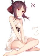 1_female ahoge bare_shoulders barefoot black_hair blush breasts camisole_dress commentary danbooru danbooru-safebooru dress eyebrows_visible_through_hair feet female gelbooru hair_ornament hair_ribbon high_resolution indian-style_sitting indian_style kaguya-sama_wa__tensai-tachi_no_renai_zunousen kaguya-sama_wa_kokurasetai kaguya-sama_wa_kokurasetai_~tensai-tachi_no_renai_zunousen~ looking_at_viewer mature nahaki401 pixiv_id_9685977 pout pouting red_eyes ribbon safe safebooru shinomiya_kaguya short_hair sidelocks simple_background sitting small_breasts solo symbol symbol_commentary t white_background white_dress かぐや様は告らせたい かぐや様は告らせたい5000users入り ！ // 1200x1697 // 1.0MB