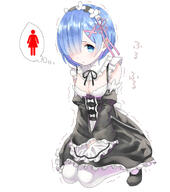 blue_hair rem rem_(zero) zero_kara_hajimeru_isekai_seikatsu // 687x774 // 220.5KB