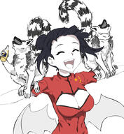 ^_^ china_dress chinese_clothes cleavage corona-chan corona_(brand) coronavirus_pandemic dress limited_palette smile // 924x1004 // 432.3KB