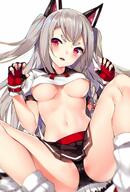 1_female 41e1e3af90a09f3b9b0285aa12cfa90b animal_ears ass azur_lane bangs belt black_panties black_underwear blue_nails blush braid breasts camel_toe danbooru ears eyebrows female female_only fingernails gelbooru gloves grey_nails hair_tie high_resolution large_breasts legs long_hair looking_at_viewer lying mature medium_breasts miniskirt multicolored multicolored_nail_polish multicolored_nails nail_polish navel on_back open_mouth orihi_chihiro panties pink_nails questionable red_eyes red_gloves red_nails safe sailor_collar sankaku_channel silver_hair simple_background single_braid skirt smile socks solo spread_legs spreading stomach thick_eyebrows thighs tied_hair underboob underwear white_background yuudachi_(azur_lane) // 1150x1700 // 223.3KB