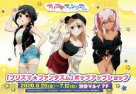 3girls alternate_costume alternate_hairstyle bare_legs black_hair breasts cap casual chloe_von_einzbern cleavage collarbone contemporary contentious_content crop_top dark-skinned_female dark_skin denim_shorts exposed_shoulders fashion fate fatekaleid fatekaleid_liner_prisma_illya fishnet_legwear fishnet_stockings fishnets footwear gyaru hiroyama_hiroshi illyasviel_von_einzbern jacket kuro_von_einzbern leaning leaning_forward legs looking_at_viewer loose_clothes midriff miniskirt miyu_edelfelt modern multiple_females navel official_art open_clothes open_jacket pink_hair platinum_blonde_hair pleated_skirt pose red_eyes revealing_clothes sankaku_channel shorts skirt small_breasts smile smug stockings tagme v white_hair yellow_eyes young // 893x620 // 175.8KB