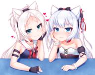 2girls 3 animal_ear_fluff animal_ears anthropomorphism azur_lane bare_shoulders blue_eyes blush bow cat_ears choker collar collarbone commentary_request danbooru duo ears eyebrows_visible_through_hair female fingerless_gloves garrison_cap gloves green_eyes hair_bow hair_ornament hairband hammann_(azur_lane) hand_on_own_cheek heart high_resolution kirisame_mia lolibooru.moe long_hair looking_at_viewer maid mature multiple_females nekomimi nijie.info pixiv_2336561 pixiv_74493861 pixiv_id_2336561 point_of_view red_neckwear safe safebooru sailor_collar sankaku_channel shirt siblings sims_(azur_lane) sisters sleeveless smug two_side_up wavy_mouth white_hair wrist_cuffs シムス(アズールレーン) シムス改(アズールレーン) シムス級(アズールレーン) 令和もよろしくね // 1548x1218 // 1.6MB