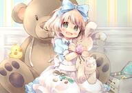 1_female apron blonde_hair blue_bow blue_dress blue_eyes blush bow brown_hair buttons d dress female hair_bow hair_ornament happy head_tilt hug kuga_tsukasa lagomorph loli lolita_fashion mammal mature nose_blush object_hug open_mouth original pin_cushion pincushion pins puffy_short_sleeves puffy_sleeves rabbit ribbon safe sankaku_channel scissors sewing_kit short_hair short_sleeves sitting smile solo stuffed_animal stuffed_bird stuffed_bunny stuffed_toy tape_measure teddy_bear thread young // 1169x827 // 1.1MB