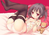 (ﾆｯｺﾘ 1_female 1girl 2d_art ass asymmetrical_hair atfbooru.ninja bangle bed_sheet black_hair black_legwear blush bracelet camel_toe camisole cleft_of_venus feet female hair_bobbles hair_ornament hair_ribbon hair_tie heart heart_print jewelry legs_up legwear lingerie loli lying male mature on_back original p panties panties_under_shorts pillow pixiv_35261783 pixiv_6751 ponytail questionable real_person red_eyes ribbon ryo ryo@わんわん ryo_(botsugo) ryo_(botugo) ryo_bbb sankaku_channel short_hair shorts shorts_pull side_ponytail smile soles solo strap_slip stuffed_animal stuffed_toy teddy_bear thigh-highs thighhighs tied_hair tongue tongue_out underwear white_panties white_underwear young いただきます ええんやで すまんな 誘ってるね 誘わはってんねんから頂かなあかん // 1000x708 // 368.3KB