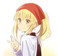 10s 1_female anzu_(hinamatsuri) black_shirt blonde_hair chromatic_aberration danbooru female from_behind gelbooru hair_between_eyes hinamatsuri_(manga) long_hair looking_at_viewer looking_back mature point_of_view ponytail safe shiny shiny_hair shirt simple_background smile solo tied_hair upper_body v white_background yamaguchi_satoshi yellow_eyes // 1200x1167 // 509.8KB