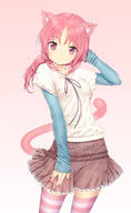 1_female < absolute_territory animal_ears animal_humanoid animal_tail blush brown_skirt cat_ears cat_humanoid cat_tail character e621 ears felid felid_humanoid feline feline_humanoid female frilled_skirt frills frown gradient gradient_background hair hand_on_head high_resolution human humanoid legwear long_hair long_sleeves looking_at_viewer mammal mature original pink_background pink_eyes pink_hair point_of_view ponytail primate red_eyes ribbon-trimmed_clothes ribbon_trim safe shirt simple_background skirt solo striped striped_legwear tagme tail thigh-highs tied_hair white_shirt young zizi_(ttie) zizi_(zz22) zz22 // 744x1213 // 270.0KB