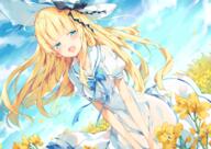 1_female aqua_eyes bangs black_ribbon blonde_hair blue_bow blue_eyes blue_ribbon blue_sky blush bow clip_studio_paint clothes_lift cloud clouds cloudy_sky colored_eyelashes commentary_request d danbooru day dress dutch_angle eyebrows_visible_through_hair female field flower flower_field flowers half-closed_eyes hat hat_ribbon headwear high_resolution juliet_persia kishuku_gakkou_no_juliet konachan long_hair looking_at_viewer mature no_panties open_mouth outside petals pixiv_375096 pixiv_74508830 point_of_view puffy_short_sleeves puffy_sleeves rapeseed_blossoms ribbon safe safebooru sailor_collar sailor_dress sankaku_channel see-through seifuku short_sleeves skirt skirt_lift sky smile solo summer_dress sun_hat sundress unacchi unacchi_(nyusankin) very_long_hair white_dress white_headwear white_sailor_collar yande.re yellow_flower うなっち＠4日目西れ60b うなっち＠c97新刊委託中 ジュリエット・ペルシア 寄宿学校のジュリエット 寄宿学校のジュリエット10000users入り 白ワンピ的なペルちゃん 紐タイ 鍔広帽 // 1760x1244 // 2.1MB