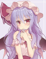 1_female adapted_costume alternate_hair_length alternate_hairstyle bangs bare_shoulders bat_wings beni_kurage blue_hair blush bra_strap commentary commentary_request danbooru dress eyebrows_visible_through_hair female gelbooru hair_between_eyes hand_on_own_chin hat hat_ribbon headwear high_resolution lolibooru.moe long_hair looking_at_viewer mature mob_cap off-shoulder off-shoulder_dress pink_dress pink_headwear point_of_view purple_background red_eyes red_ribbon red_sash remilia_scarlet ribbon rimuira1211 safe safebooru sash short_sleeves simple_background solo touhou upper_body wings ロングなレミリア 東方ロング化 紅色くらげ@4日目_南マ42b 紅色くらげ@4日目南ユ33a // 1039x1329 // 779.1KB