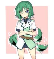 10s 1_female animal_ears animal_tail belt blue_eyes canine crossed_arms dog dog_days dog_ears dog_girl dog_tail ears eclair_martinozzi female green_hair high_resolution mammal one_eye_closed safe short_hair solo tail tail_wagging touryou tsundere éclair_martinozzi // 1804x2000 // 522.3KB