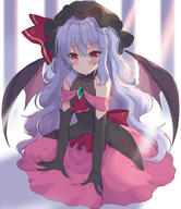 1_female alternate_costume alternate_hair_length alternate_hairstyle armwear ascot bangs bare_shoulders bat_wings beni_kurage black_dress black_gloves black_hat black_headwear blue_hair blush brooch commentary_request danbooru dress elbow_gloves eyebrows_visible_through_hair female gelbooru gloves hair_between_eyes hat hat_ribbon headwear high_resolution jewelry light_rays lolibooru.moe long_hair mature mob_cap off-shoulder off-shoulder_dress pink_skirt red_eyes red_neckwear red_ribbon remilia_scarlet ribbon rimuira1211 safe safebooru shadow sitting skirt solo touhou very_long_hair wings ロングヘア 東方ロング化 紅色くらげ@4日目_南マ42b 紅色くらげ@4日目南ユ33a 黒ドレスなロングレミリア // 1122x1299 // 657.9KB