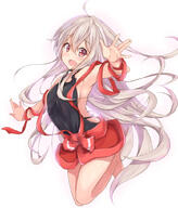 10s 1_female 1girl ahoge anime armpits art_abyss backless_outfit bangs breasts chiya chiya_(urara_meirochou) commentary_request eyebrows_visible_through_hair female floating_hair full_body grey_hair hair_between_eyes halterneck kurai_masaru long_hair looking_at_viewer mature open_mouth point_of_view red_eyes safe sideboob simple_background small_breasts smile solo urara_meirocho urara_meirochou urara_meirochō white_background // 864x1012 // 552.3KB