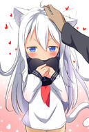 10s 1_female 1girl animal_ears animal_tail atfbooru.ninja blue_eyes blush cat_ears cat_tail commentary_request covering_mouth ear_twitch ears explicit female female_focus focus_on_female_character gradient gradient_background hand_on_another's_head hat hat_removed headpat headwear headwear_removed heart hibiki_(kantai_collection) high_resolution highres kadokawa_shoten kantai_collection kemonomimi_mode loli lolibooru.moe long_hair long_sleeves makuran naked_shirt neckerchief nekomimi out_of_frame patting_head petting pixiv_54647743 pixiv_899657 point_of_view pov pov_hands safe sailor_uniform sankaku_channel school_uniform schoolgirl_uniform serafuku shirt silver_hair simple_background skyme solo_focus tail thighs uniform very_long_hair young 寂しがり響にゃん 響(艦これ) ｍ－くん // 1015x1515 // 784.6KB