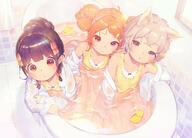 3girls < animal_ears animal_tail ass balloon bangs bare_shoulders bath bathing bathtub braid brown_eyes brown_hair bunny_tail camisole cat_tail catgirl catperson closed_mouth clothed_bath collared_shirt contentious_content crop_top dress_shirt ears explicit eyebrows eyebrows_behind_hair eyebrows_visible_through_hair female footwear garter groin hair_between_eyes hair_ornament hair_ribbon hairclip heart_balloon henreader inside inside_bathtub jacket komori_sana kyou_kara_ore_wa_loli_no_himo! loli long_hair long_sleeves looking_at_viewer multiple_females navel nekomimi nijou_touka off-shoulder one-piece_swimsuit open_clothes open_jacket open_mouth open_shirt orange_ribbon original outside panties parted_bangs parted_lips partially_submerged pink_camisole pink_hair pink_jacket pink_legwear pink_panties point_of_view ponytail purple_eyes purple_hair questionable railing red_eyes red_footwear ribbon rubber rubber_duck safe sandals sankaku_channel shared_bathing shirt short_eyebrows sitting sleeves_past_wrists slipper_bathtub smile soft_focus standing standing_on_one_leg sweater swimsuit tail tanzawa_chizuru thick_eyebrows tied_hair tile_floor tile_wall tiles underage underwear very_long_hair water wet wet_clothes white_hair white_jacket white_ribbon white_shirt white_sweater window yellow_camisole yellow_swimsuit young // 1262x907 // 137.6KB