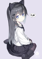 1_female 1girl < animal_ears bangs black_footwear black_hair black_hairband black_legwear black_pantyhose black_skirt black_tights blue_eyes blush boots capriccio caprin134 cat_ears closed_mouth commentary_request cute ears eyebrows_visible_through_hair fake_animal_ears female footwear fringe from_above full_body girl hair_between_eyes hair_ornament hairband hairclip long_hair long_sleeves looking_at_viewer looking_back ochi_ripca original original_character pantyhose pleated_skirt point_of_view poster_girl purple_background safe sailor_collar school_uniform schoolgirl_uniform seifuku serafuku shirt signature signed simple_background single sitting skirt sleeves_past_wrists solo speech_bubble tall_image translated uniform very_long_hair wariza white_sailor_collar white_shirt かぷりちお ぺたん座り りぷか。 猫耳カチューシャ 緒稚りぷか // 710x1000 // 151.4KB