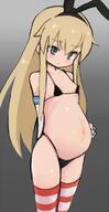 10s 1_female 57-62 armwear atfbooru.ninja belly big_belly bikini black_bikini black_swimsuit blonde_hair blue_eyes elbow_gloves explicit female gloves gradient gradient_background grey_background hairband high_resolution horizontal-striped_legwear horizontal_stripes kantai_collection konarofu long_hair micro_bikini outie_navel pixiv.net pixiv_54497194 pixiv_8559995 pregnant questionable shimakaze_(kantai_collection) simple_background solo stomach striped striped_legwear swimsuit thighhighs white_gloves young こなろふ なにこれぜかましい 妊これ 妊娠島風！ 島風 // 620x1201 // 375.2KB