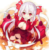 10273 1_female 2d_art armwear bangs bare_shoulders blush bow breasts candy cleavage cleavage_cutout commentary_request demon demon_girl demon_tail demon_wings double_peace_sign double_v dress elbow_gloves explicit eyebrows_visible_through_hair female food food_in_mouth gloves grin hair_between_eyes hair_ornament hair_ribbon kurasuke kurasuke's_demon_girl large_breasts lollipop long_hair looking_at_viewer mouth_hold navel original original_character panties pixiv_65697001 point_of_view red_dress red_gloves red_legwear red_panties red_ribbon red_wings ribbon safe shirt silver_hair sleeveless sleeveless_dress smile solo star star_in_eye swirl_lollipop symbol_in_eye tail thighhighs two_side_up underwear v very_long_hair white_bow white_ribbon wings くらすけ 悪魔っ娘 // 930x950 // 599.5KB
