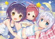 10s 3girls black_hair blue_eyes blue_hair blush brown_eyes brown_hair camisole d explicit fangs female gochiusa gochiusa_1000_users_bookmark gochuumon_wa_usagi_desu_ka? hair_tie high_resolution jouga_maya kafuu_chino legs lingerie lolibooru.moe long_hair looking_at_viewer lying male multiple_females natsu_megumi on_back on_stomach open_mouth panties pink_hair pixiv_17775569 pixiv_58173286 pixiv_id_17775569 point_of_view purple_hair questionable red_eyes ribbon safe sankaku_channel short_hair smile spread_legs spreading star_(symbol) tied_hair toketou trio twintails underwear underwear_only white_panties white_underwear とけとう とけとう＠c98辞退 とけとう＠コミック１_o47b チマメ隊 // 1684x1191 // 1.6MB