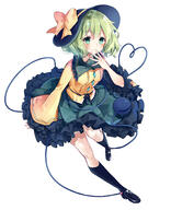 1 1_female black_footwear black_frills black_hat black_headwear black_legwear black_ribbon blush bow breasts collared_shirt explicit eyeball female floral_print footwear frilled_shirt_collar frills full_body green_eyes green_hair green_skirt h29kisaragi hand_to_own_mouth hat hat_bow hat_ribbon hata_no_kokoro headwear heart heart_of_string high_resolution kagiyama_hina kisaragi_yuri knee_highs komeiji_koishi legs legwear loafers long_sleeves looking_at_viewer pin-up point_of_view ribbon safe shirt shoes short_hair siblings simple_background skirt small_breasts smile solo string thighs third_eye touhou white_background wide_sleeves yellow_bow yellow_ribbon yellow_shirt きさらぎゆり きさらぎゆりお仕事募集中 こいし、こころ、雛 // 1200x1479 // 838.2KB