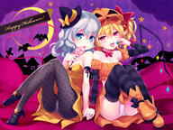 cleavage ears flandre_scarlet footwear halloween heels jpeg_artifacts komeiji_koishi komeiji_satori minamura_halki panties pantsu pantyhose pointy_ears remilia_scarlet safe touhou underwear wallpaper yande.re // 1600x1200 // 579.3KB