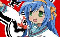 izumi_konata lucky_star memes pol swastika // 800x496 // 459.5KB