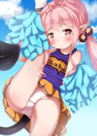 1_female 1girl ass atfbooru.ninja bangs bare_shoulders blue_sky blush cheerleader cheerleader_uniform clip_studio_paint closed_mouth clothes_lift cloud cloudy_sky commentary_request contentious_content crotch day demon demon_girl demon_tail ears explicit eyebrows eyebrows_visible_through_hair feet_out_of_frame female female_focus female_only groin hair_between_eyes hair_bobbles hair_ornament hair_tie heart heart_tail high_resolution highres holding kikit leg_up loli lolibooru.moe long_hair long_hairi looking_at_viewer mochiyuki monster orange_skirt original original_character outdoors outside panties pink_hair pixiv_73796597 pixiv_827582 pleated_skirt point_of_view pointy_ears pom_poms pompoms purple_shirt questionable raised_leg red_eyes safe shirt sidelocks skirt skirt_lift sky sleeveless sleeveless_shirt socks solo solo_female split standing standing_on_one_leg standing_split succubus tail tied_hair twintails underwear uniform white_legwear white_panties white_underwear young えっちなことがにがてなロリサキュバスちゃん もちゆき もちゆき＠cg集制作中!!!! チアガールロリサキュバスちゃん // 1447x2047 // 2.1MB