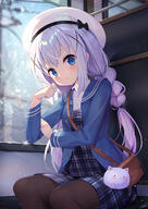 blue_hair chino_kafuu gochiusa gochuumon_wa_usagi_desu_ka? // 1000x1414 // 360.7KB