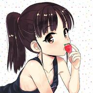 11_aspect_ratio 1_female 1girl bangs bare_arms bare_shoulders black_shirt black_tank_top brown_eyes brown_hair collarbone commentary_request eyebrows_visible_through_hair female food fruit hair_tie hand_up holding holding_food holding_fruit holding_object jiji jijis-waifus long_hair looking_at_viewer original parted_lips point_of_view ponytail safe sankaku_channel shirt simple_background solo strawberry tank_top tied_hair twitter white_background “#いいイチゴの日_ｲｲ_ｲﾁｺﾞ_ﾃﾞｽ…🍓” じじ // 1075x1075 // 146.6KB