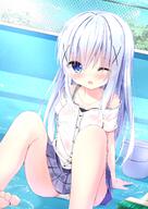 blue_hair chino_kafuu gochiusa gochuumon_wa_usagi_desu_ka? loli // 1033x1462 // 1.8MB