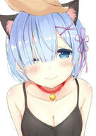 _zero animal_ears blush happy rem // 474x669 // 73.9KB