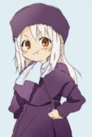 1_female 1girl bad_id bad_pixiv_id child fate fatekaleid fatezero fate_(series) fate_zero female hands_on_hips hat headwear hips illyasviel_von_einzbern lolibooru.moe long_hair miyachi_(qqm32xk9) pout pouting purple_hat purple_headwear qqm32xk9 safe solo t white_hair young // 781x1153 // 554.5KB