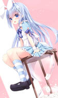 blue_hair chino_kafuu gochiusa gochuumon_wa_usagi_desu_ka? loli // 964x1635 // 337.1KB