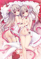 2d 2girls anime anime_girls arthropod artwork ass bangs bare_shoulders barefoot breasts bug butterfly commentary_request digital_media explicit eyebrows_visible_through_hair feet female flower grey_hair hair_flower hair_ornament hair_tie high_resolution insect large_breasts long_hair looking_at_viewer lying matsumiya_kiseri micro_panties multiple_females navel o open_mouth original panties point_of_view portrait_display questionable red_eyes red_flower red_rose rose sankaku_channel smile thighhighs tied_hair twintails underwear vertical white_legwear white_panties white_underwear // 1000x1438 // 1.1MB