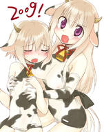 00s 2009 2girls animal_ears animal_print armwear atfbooru.ninja bell blush bodily_fluids breast_envy breast_grab breasts child cow_bell cow_ears cow_girl cow_print ears elbow_gloves fang fangs female flat_chest flat_chest_grab flat_grab gelbooru gloves grabbing halterneck horns loli long_hair mature medium_breasts miyoshino multiple_females new_year one-piece_swimsuit original photoshop_(medium) pink_hair purple_eyes questionable safe school_swimsuit short_hair small_breasts swimsuit swimwear tears teenager young // 600x761 // 297.0KB