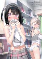 2_girls 2girls 5_nenme_no_houkago absurd_resolution absurdres ass black_hair blush bodily_fluids body_blush bookshelf bra contentious_content cowboy_shot curtains embarrassed extremely_large_filesize eye_contact female from_behind girl grey_eyes grey_hair hair_ornament hair_scrunchie hieroglyph high_resolution highres holding huge_filesize ichika_(kantoku) indoors inside kantoku large_filesize light light_erotic lingerie loli long_hair looking_at_another looking_at_viewer looking_back low_twintails multiple_females multiple_girls navel non-web_source one_side_up original panties pink_bra pink_eyes plaid plaid_skirt pleated_skirt point_of_view purple_eyes questionable safe sailor_collar sailor_shirt sankaku_channel scan school_uniform schoolgirl_uniform scrunchie seifuku serafuku shelf shirt shizuku_(kantoku) short_hair signed silver_hair skirt stomach stuffed_animal stuffed_toy tagme tall_image tears teddy_bear text tied_hair toy translation_request turning twintails underwear undressing uniform very_high_resolution white_bra white_panties white_underwear wide-eyed x_hair_ornament yande.re – // 4027x5625 // 16.0MB