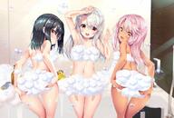 3girls ass atfbooru.ninja back bangs bathing black_hair blush breasts brown_eyes bubble chloe_von_einzbern collarbone commentary_request contentious_content convenient_censoring danbooru explicit eye_contact fate fatekaleid_liner_prisma_illya fate_(series) fate_kaleid_liner_prisma_illya female gelbooru illyasviel_von_einzbern loli lolibooru.moe long_hair looking_at_another looking_at_viewer miyu_edelfelt multiple_females multiple_girls navel nude open_mouth orange_eyes pink_hair point_of_view questionable red_eyes sasorigatame small_breasts smile soap_bubbles soap_censor stomach thighs white_hair // 1486x1003 // 191.3KB