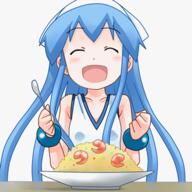 eating gif ika_musume shinryaku!_ika_musume // 374x374 // 933.5KB