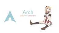 archlinux wallpaper yuru_yuri // 1920x1080 // 142.9KB