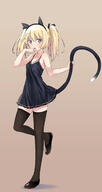 1_female abe_kanari animal_ears animal_tail averykeyyear bare_shoulders bent_knee_(knees) black_legwear black_thighhighs blonde_hair blue_eyes blush bodily_fluids cat_ears cat_tail danbooru doodle dress ears eyes fake_animal_ears female frills fringe girl hair hair_ornament hair_ribbon hair_tie hairband high_resolution legwear light_erotic long_hair looking_away mature messy_hair open_mouth original original_character pixiv_2816762 pixiv_37463462 ribbon ribbon_(ribbons) safe saliva see-through shadow shoes simple_background single solo sundress tail tall_image thighhighs tied_hair twintails young zettai_ryouiki らくがき 阿部かなり // 900x1690 // 336.4KB