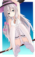 1_female absurd_resolution arm_up armpits ass bare_arms bare_shoulders black_headwear blue_eyes bow braid breasts camel_toe cleft_of_venus clothing collar collared_shirt danbooru elaina_(majo_no_tabitabi) eyes feet female female_only frown gelbooru hair_bow hair_ornament halloween hat high_resolution knees_up legwear long_hair looking_at_viewer majo_no_tabitabi neck_ribbon no_pants no_shoes panties pixiv_46624621 pixiv_85324083 questionable ribbon safe sankaku_channel shirt shoulders silver_hair sleeveless sleeveless_shirt small_breasts soles solo solo_female thighhighs tied_hair tiptoes toes underwear user_yjzx7435 very_high_resolution white_legwear white_panties white_shirt white_underwear witch witch_hat xiao_lin_jiu yande.re イレイナ 咲凛玖 无题 魔女の旅々 // 1536x2455 // 1.8MB
