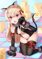 1_female alternate_costume animal_ear_fluff animal_ears animal_tail arm_up armwear bell black_legwear black_leotard black_sleeves black_thighhighs blonde_hair blush bow breasts carton cat_ears cat_girl cat_paws cat_pose cat_tail center_opening checkered_floor commentary commentary_request cube danbooru dangeroes_beast_(illya) dangerous_beast_(illya) detached_sleeves ears elbow_gloves eyebrows eyebrows_visible_through_hair eyes face facial_expression fake_animal_ears fate fategrand_order fatekaleid_liner_prisma_illya fatestay_night fate_(series) fate_kaleid_liner_prisma_illya female fgoイラコン4 flat_chest floor fringe full_body fur fur_collar fur_trim girl gloves hair hair_bell hair_between_eyes hair_bow hair_ornament headband highleg highleg_leotard highres illyasviel_von_einzbern indoors jingle_bell kemonomimi_mode kneeling large_breasts legwear leotard light_erotic lolibooru.moe long_hair looking_at_viewer msms4651 navel navel_cutout nekomimi nekomimi_mode no_bra official_alternate_costume on_all_fours open_mouth paw_gloves paw_print paws payot platinum_blonde_hair point_of_view prisma_illya questionable red_eyes red_ribbon ribbon ribbon_(ribbons) safe sankaku_channel single small_breasts smile solo stomach tail tail_bell tail_ribbon tall_image teeth thighhighs thighs upper_teeth yande.re young zeroillya しろくま イリヤ イリヤ! ケモしっぽ // 1728x2397 // 3.6MB