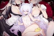 3girls azur_lane breasts clothing female gown large_breasts lingerie multiple_females nightgown nightwear sparkling_eyes // 5419x3639 // 2.6MB