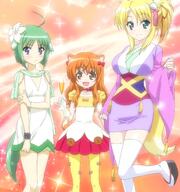 3girls dog_days eclair_martinozzi female high_resolution multiple_females multiple_girls ricotta_elmar safe sankaku screen_capture yukikaze_panettone // 1440x1540 // 345.8KB